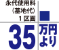 墓所使用料1区画35.0万円より